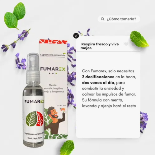 🌿 Fumarex – Menos humo, más vida🚭❤️